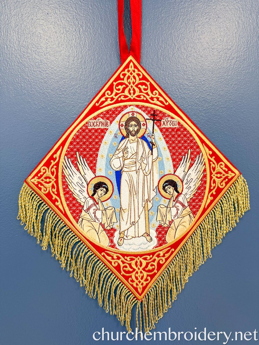 Fully Embroidered Epigonation Red Resurrection
