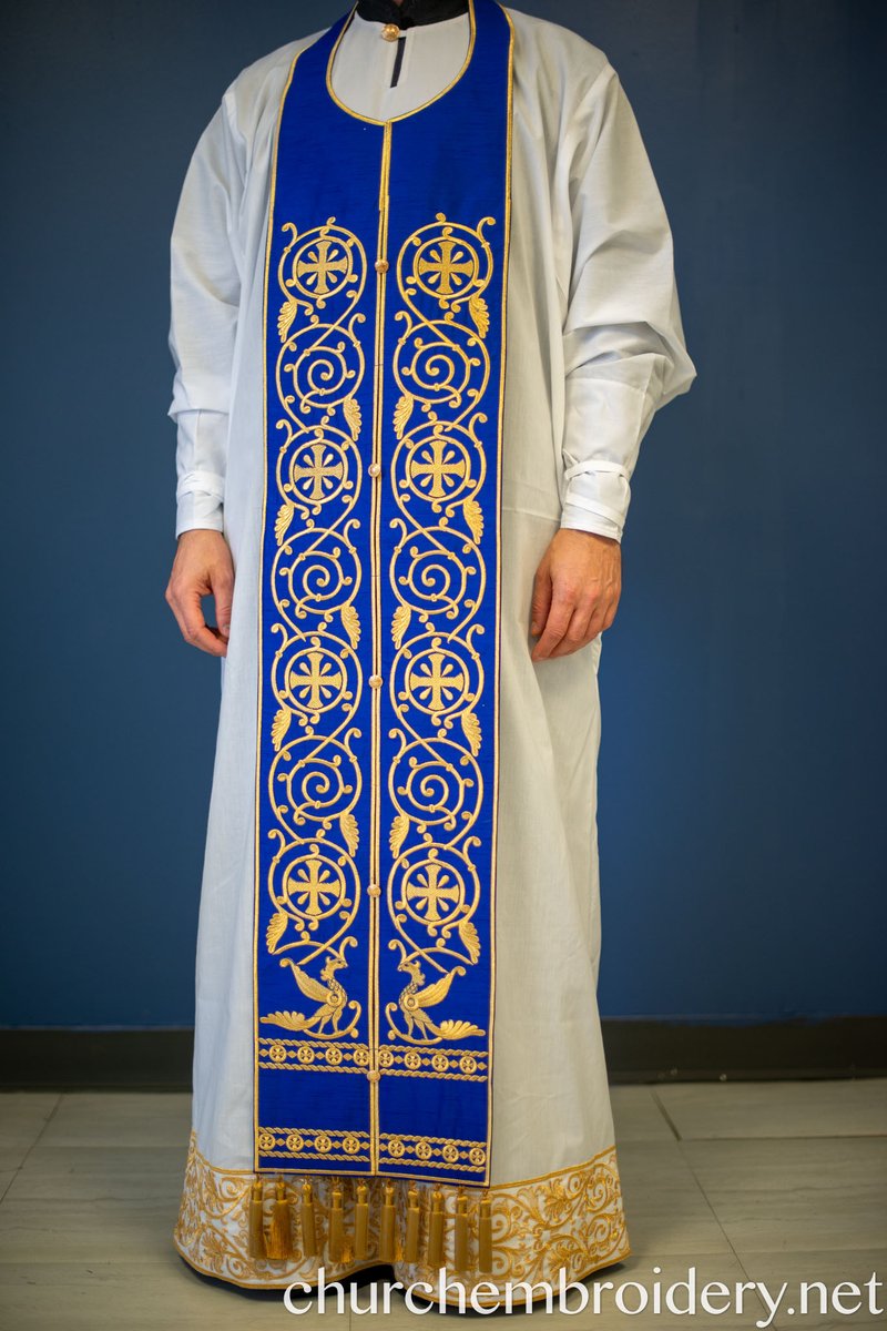 Fully embroidered epitrahelion set