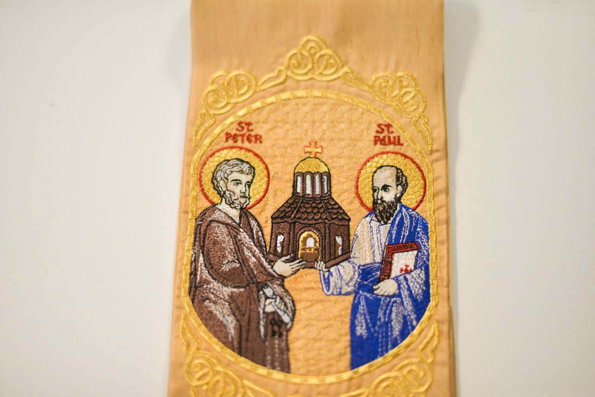 Fully Embroidered Gospel Bookmark Peter and Paul — photo 3