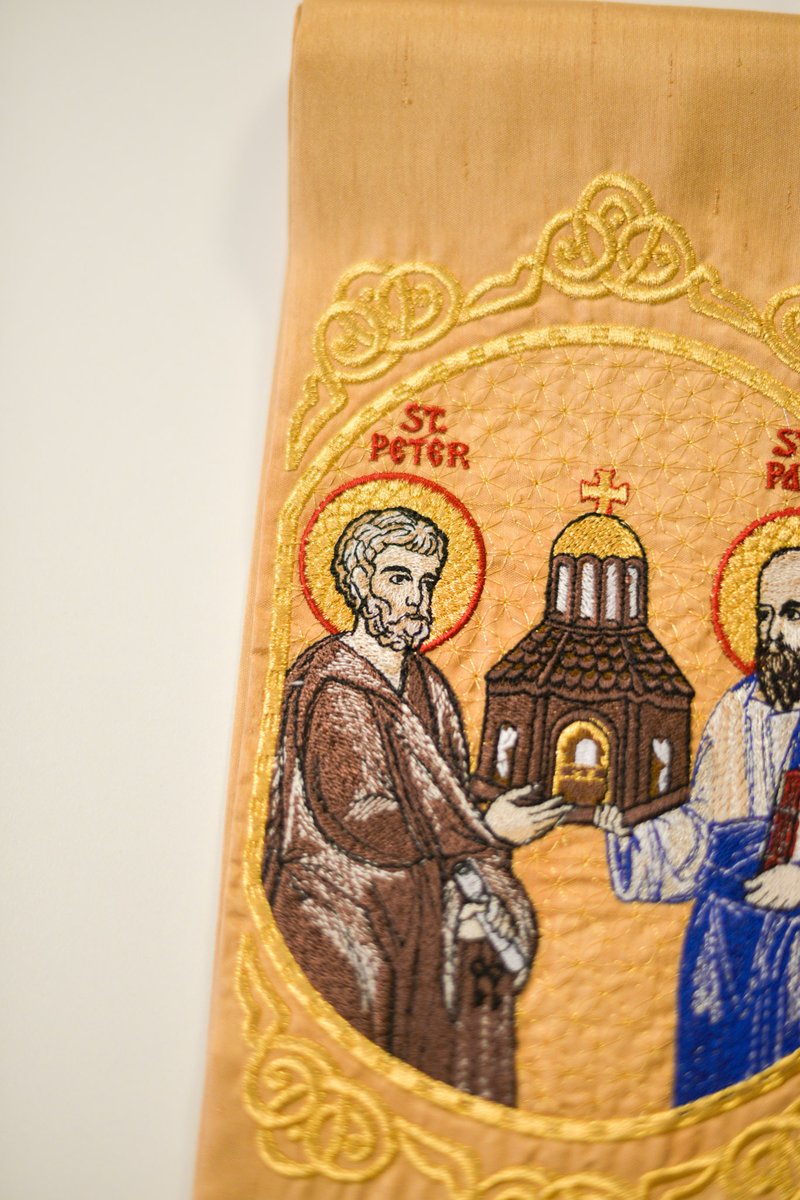Fully Embroidered Gospel Bookmark Peter and Paul — photo 4