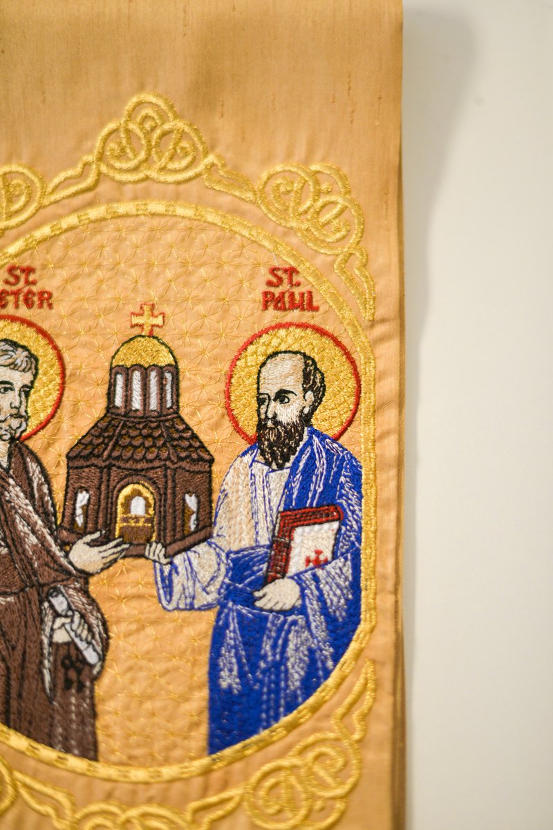 Fully Embroidered Gospel Bookmark Peter and Paul — photo 5