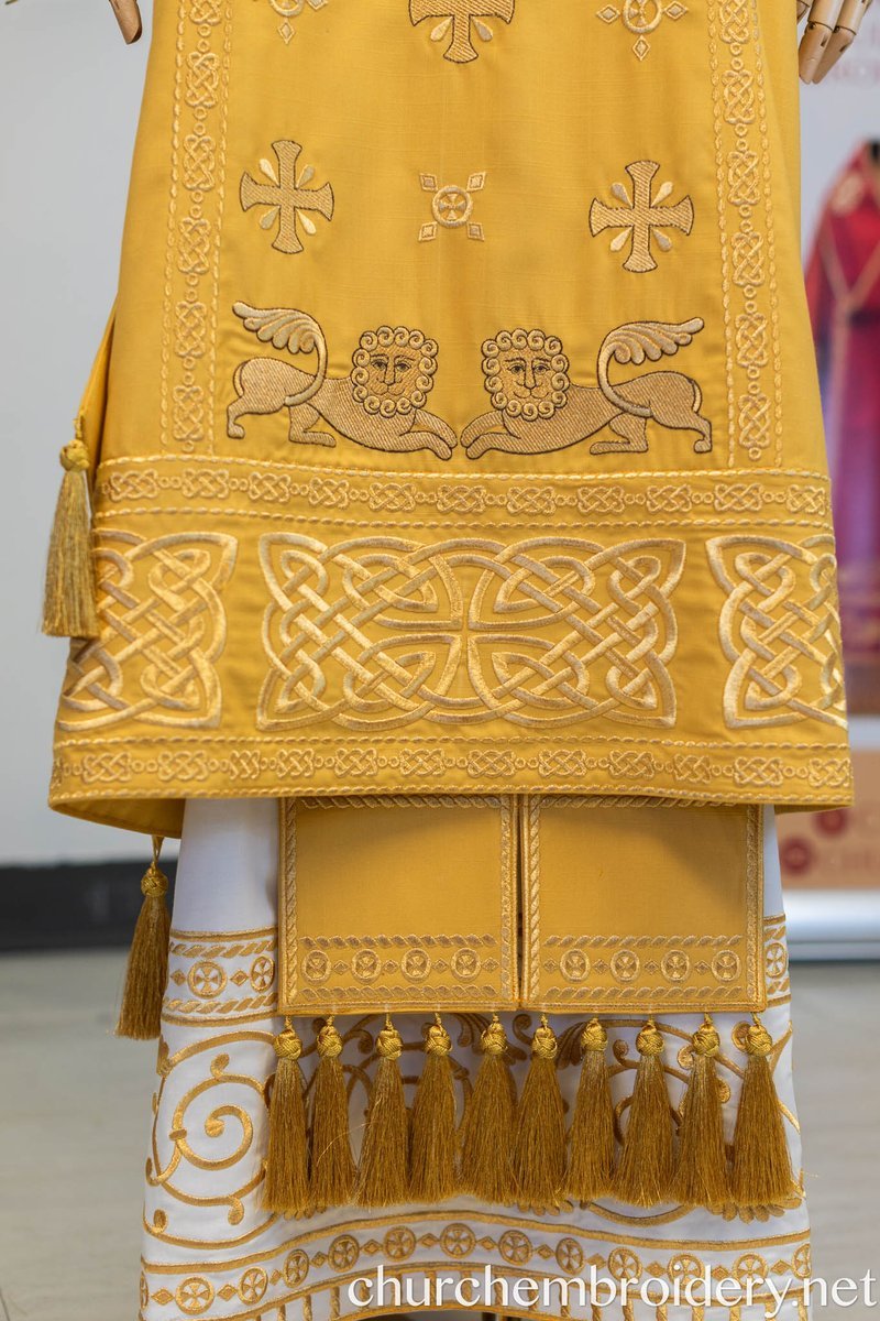 Fully Embroidered Orthodox Bishop Archbishop Light Vestments Set — photo 11