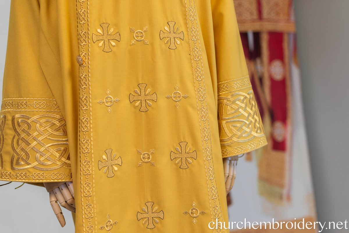 Fully Embroidered Orthodox Bishop Archbishop Light Vestments Set — photo 14