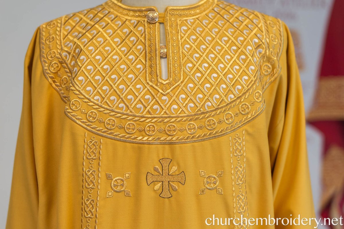 Fully Embroidered Orthodox Bishop Archbishop Light Vestments Set — photo 2