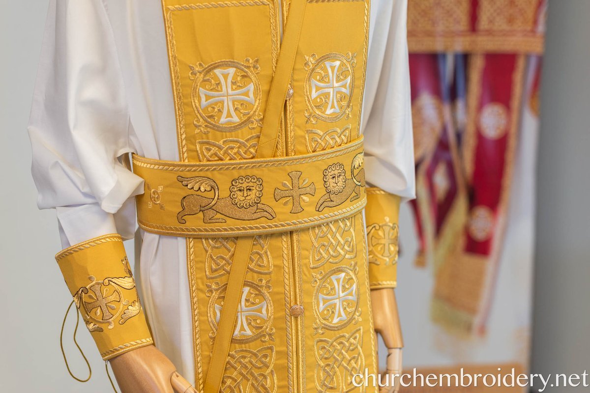 Fully Embroidered Orthodox Bishop Archbishop Light Vestments Set — photo 5
