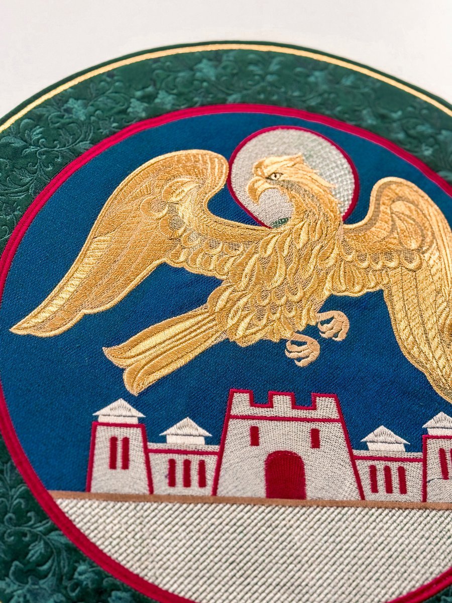 Fully-Embroidered Orthodox Bishop Eagle Rug (Orlets) – 18-inch — photo 3