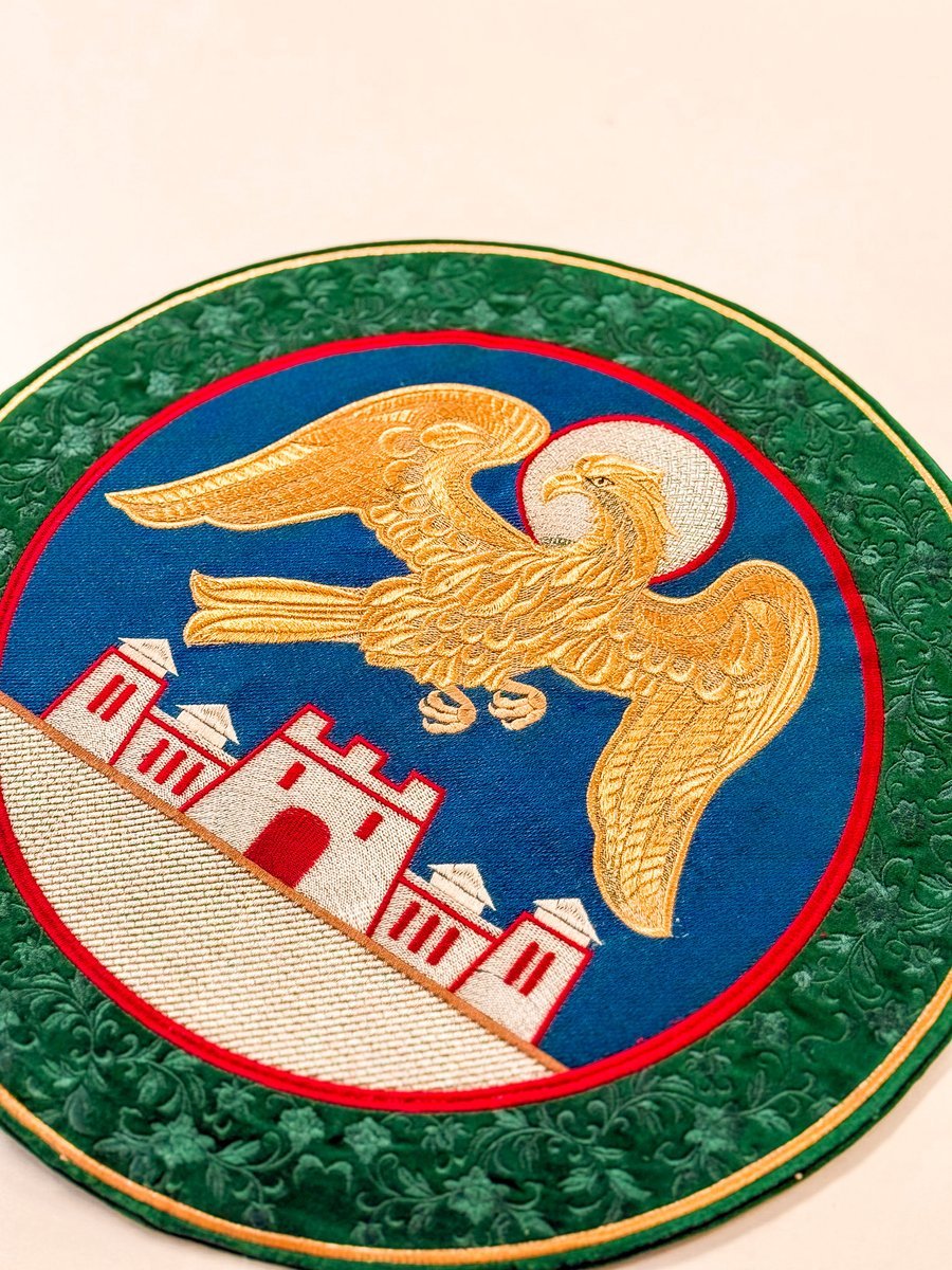 Fully-Embroidered Orthodox Bishop Eagle Rug (Orlets) – 18-inch — photo 4
