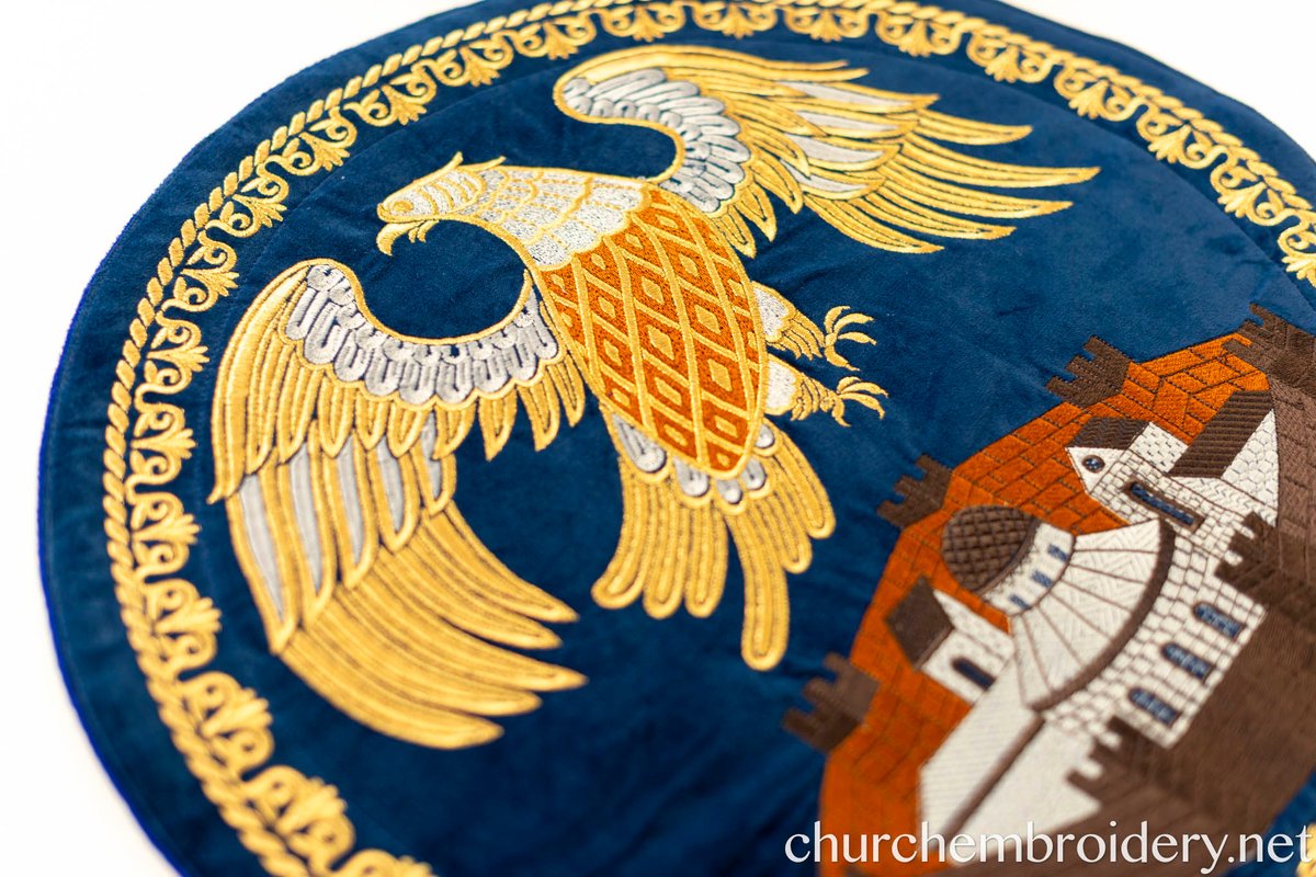 Fully-Embroidered Orthodox Bishop Eagle Rug (Orlets) – 18-inch Cotto — photo 6