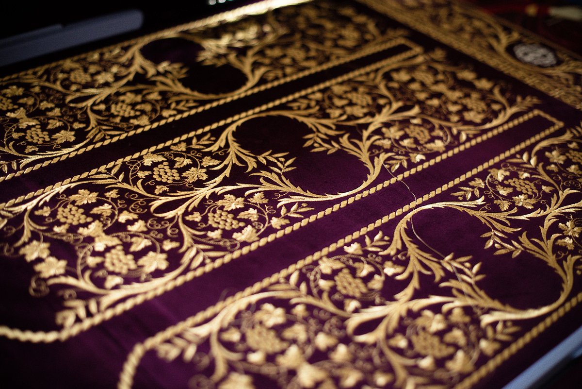 Custom Embroidered Orthodox Church Banner with Icon — photo 4