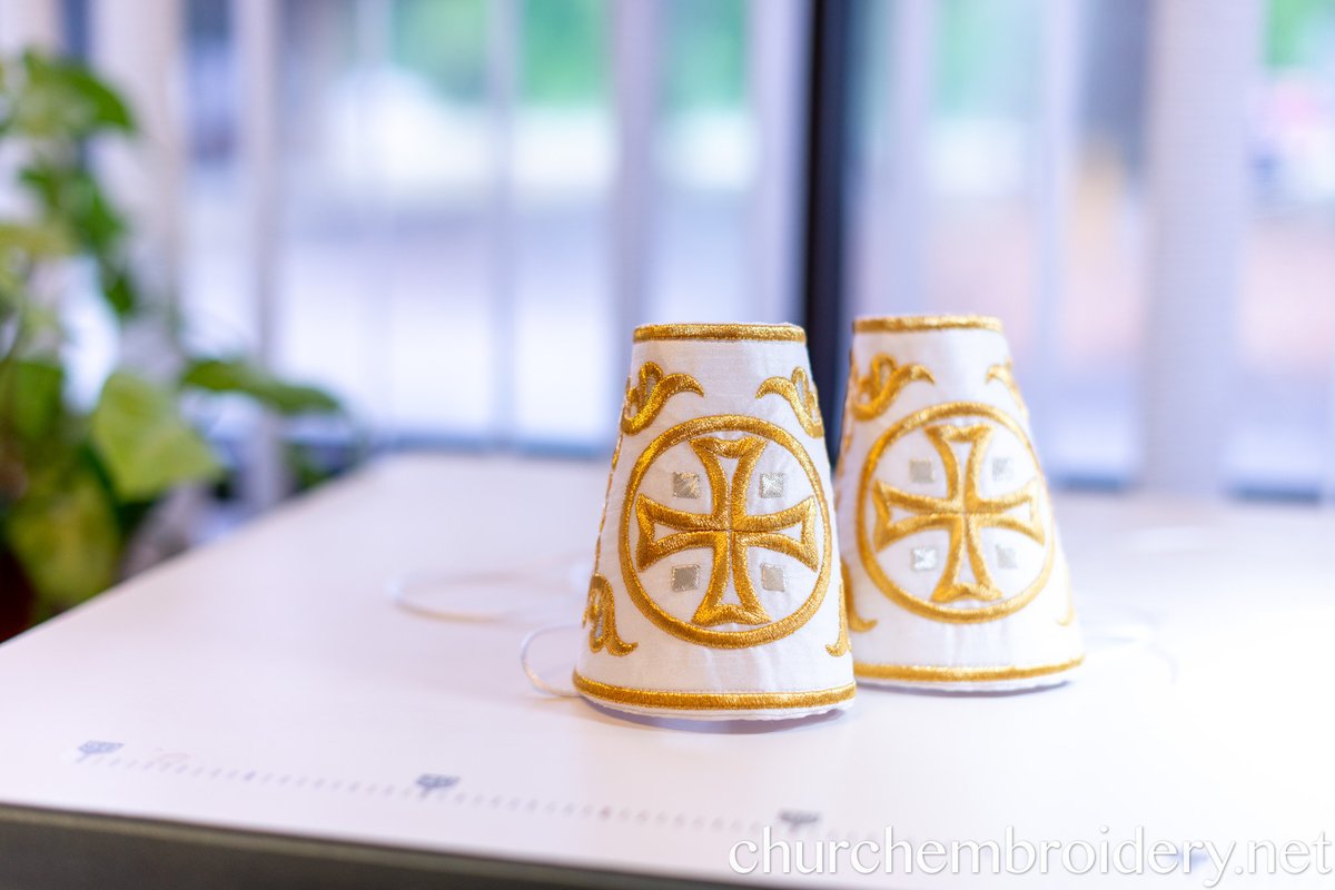 Fully Embroidered Orthodox Deacon Protodeacon Vestments set White — photo 5
