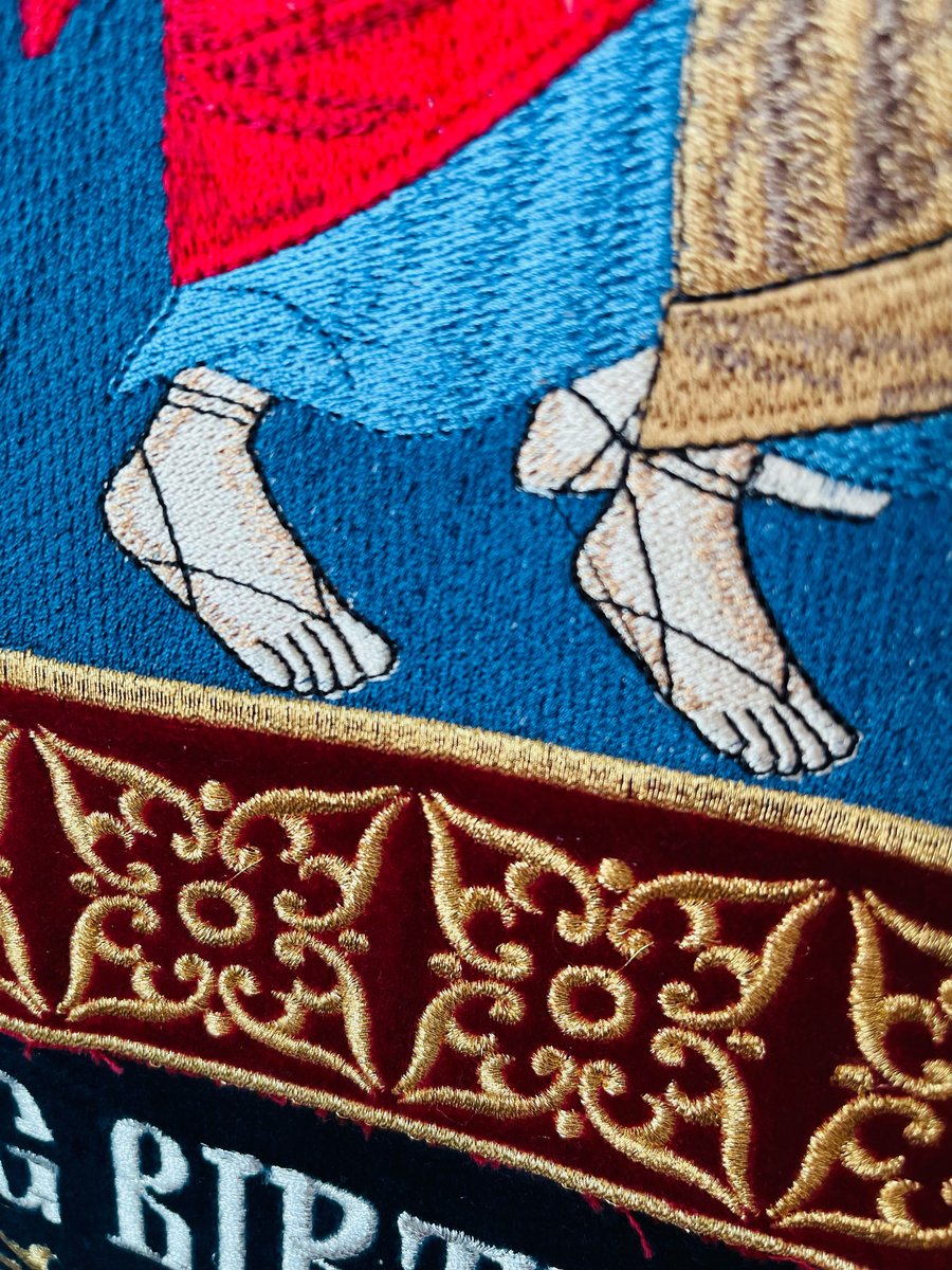 Fully-embroidered Orthodox epitaphios (shroud) of the Most Holy Theotokos — photo 12