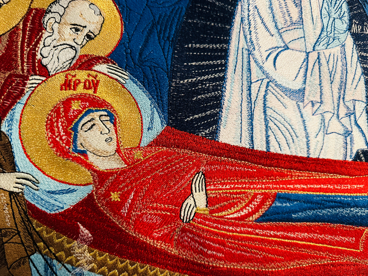 Fully-embroidered Orthodox Epitaphios (shroud) Of The Most Holy Theotokos — photo 2