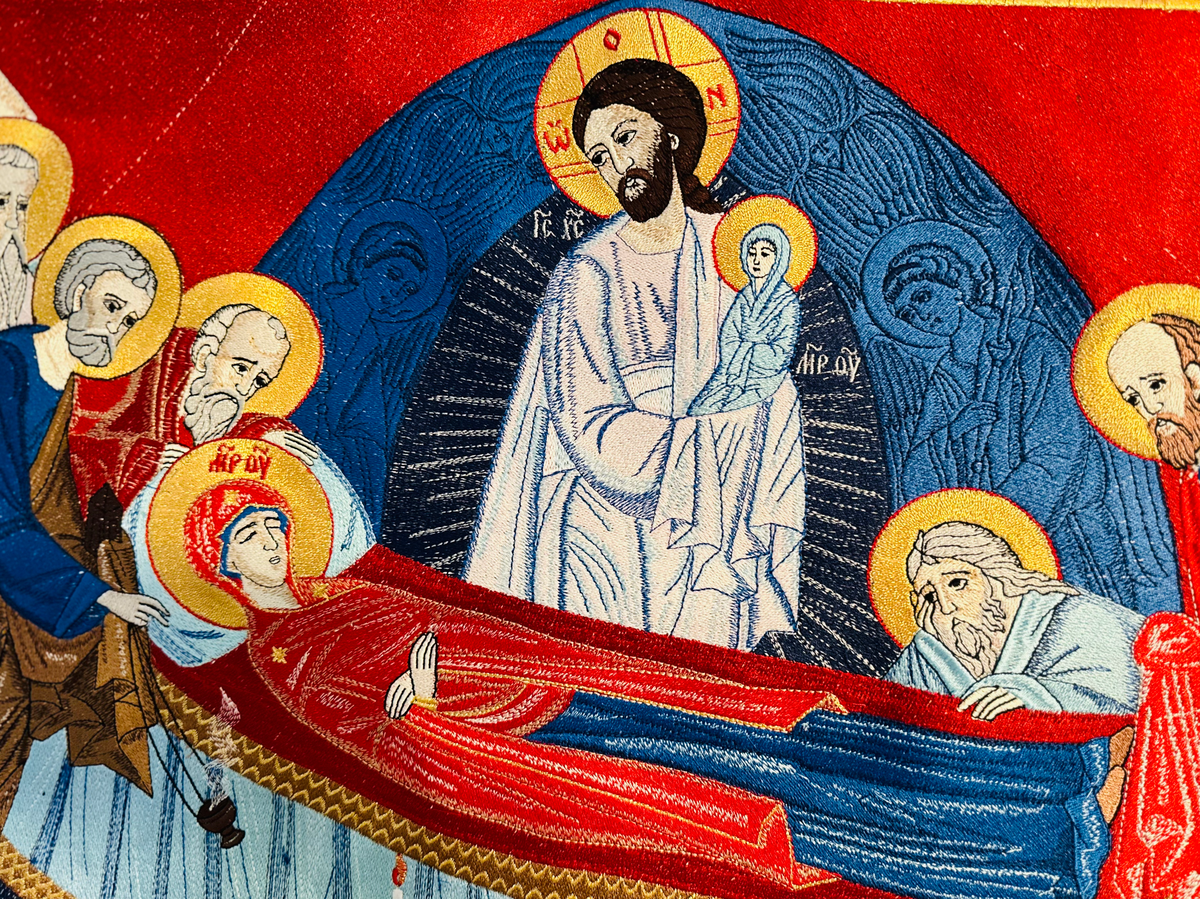 Fully-embroidered Orthodox Epitaphios (shroud) Of The Most Holy Theotokos — photo 4