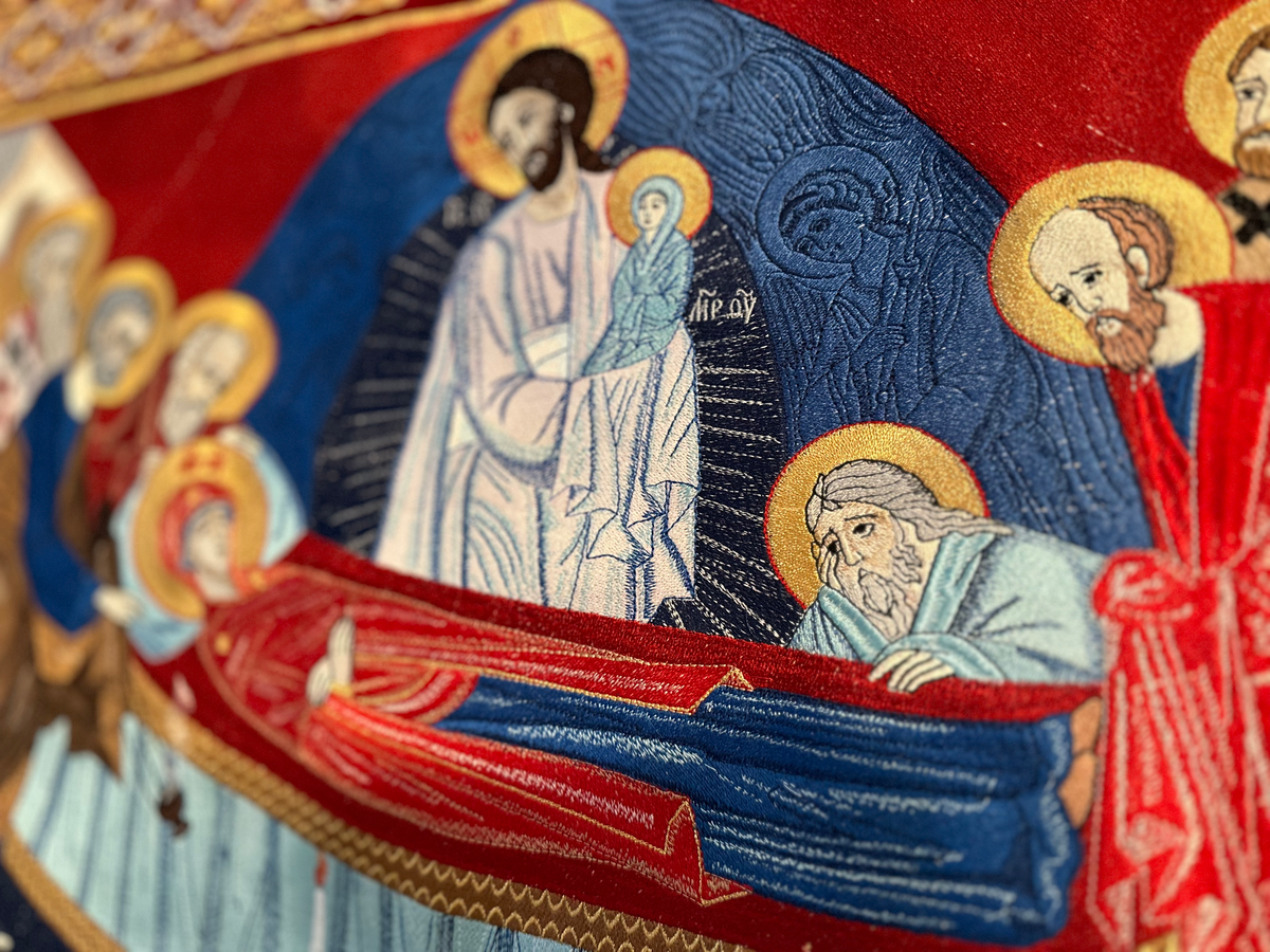 Fully-embroidered Orthodox Epitaphios (shroud) Of The Most Holy Theotokos — photo 5