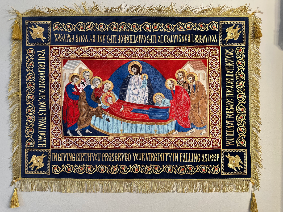 Fully-embroidered Orthodox Epitaphios (shroud) Of The Most Holy Theotokos