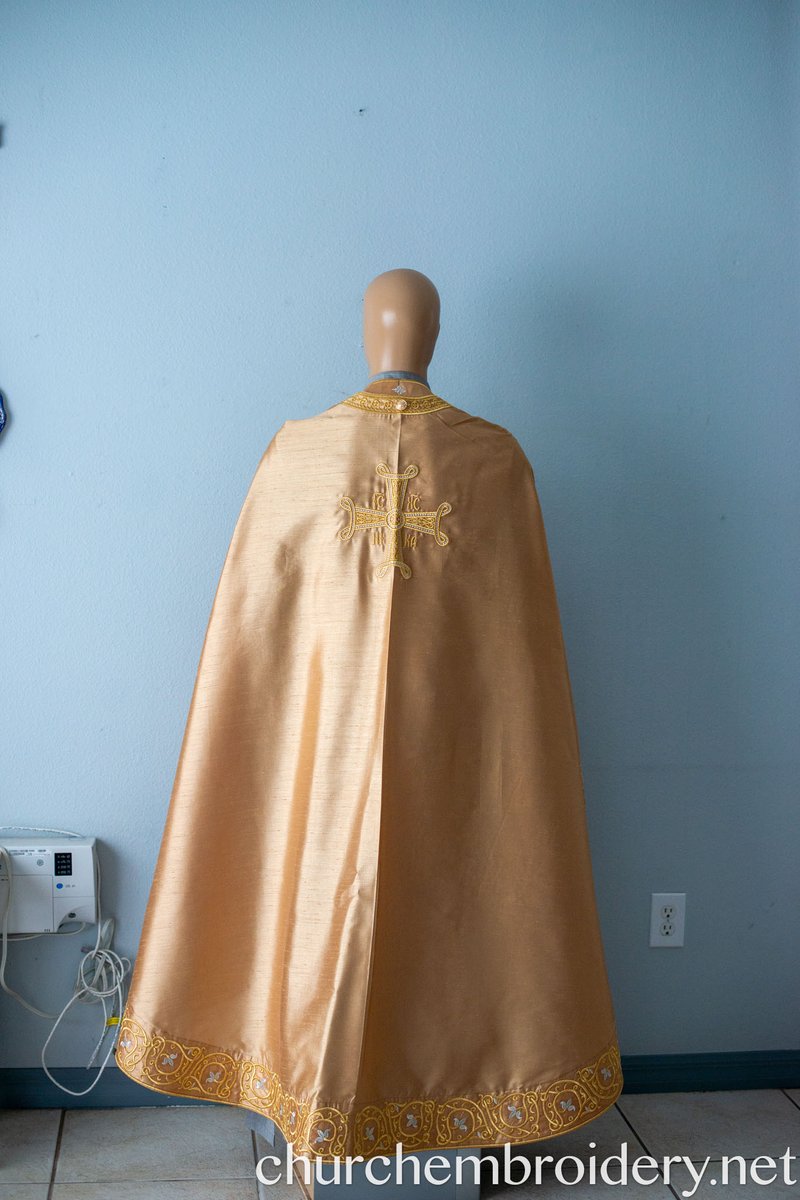 Fully Embroidered Orthodox Priest Vestments Set, ,Gold Silver — photo 2