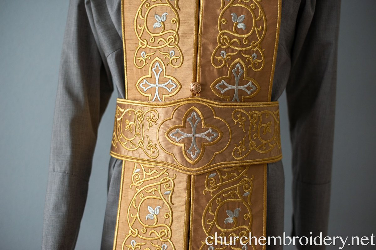 Fully Embroidered Orthodox Priest Vestments Set, ,Gold Silver — photo 4