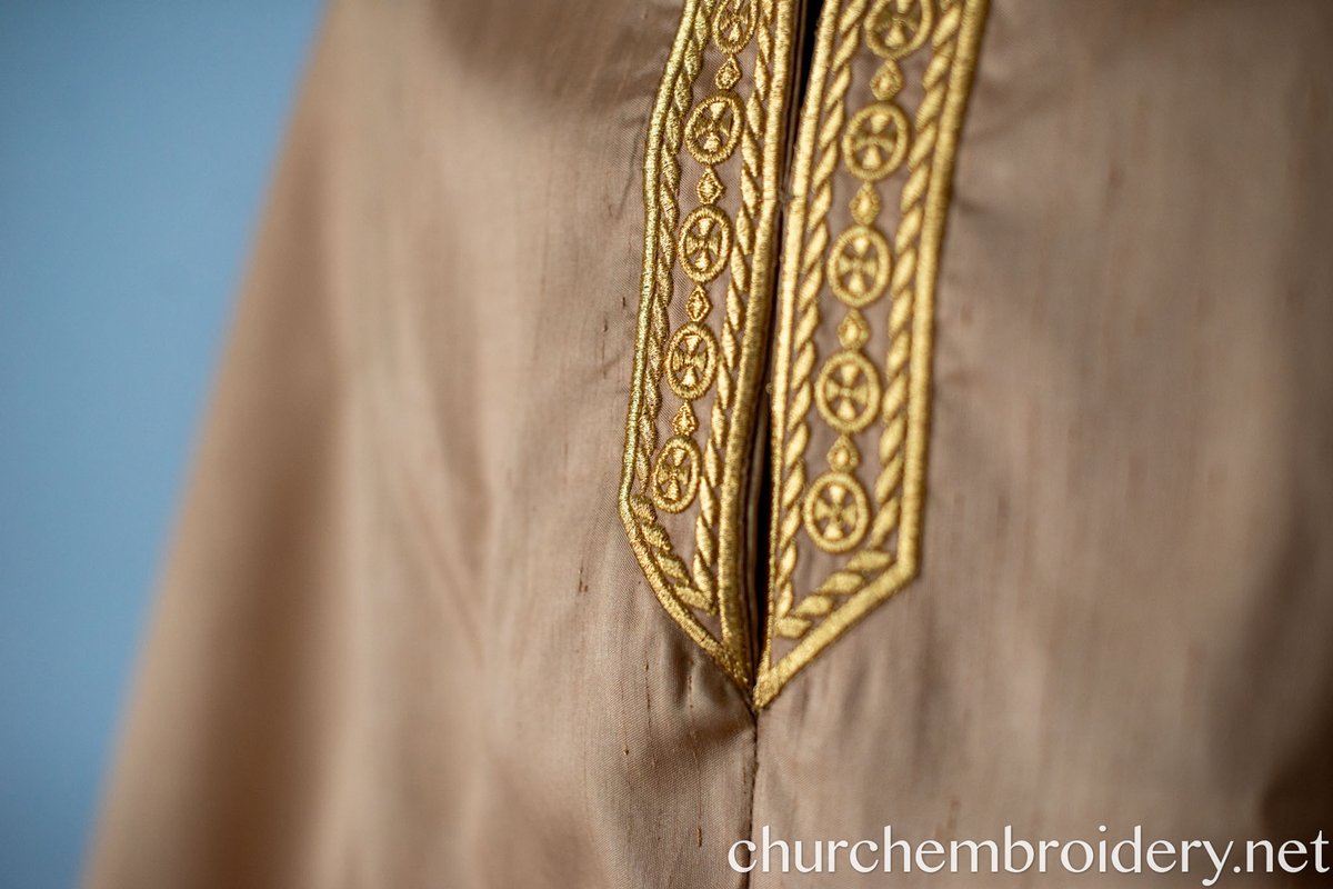 Fully Embroidered Orthodox Priest Vestments Set, ,Gold Silver — photo 6