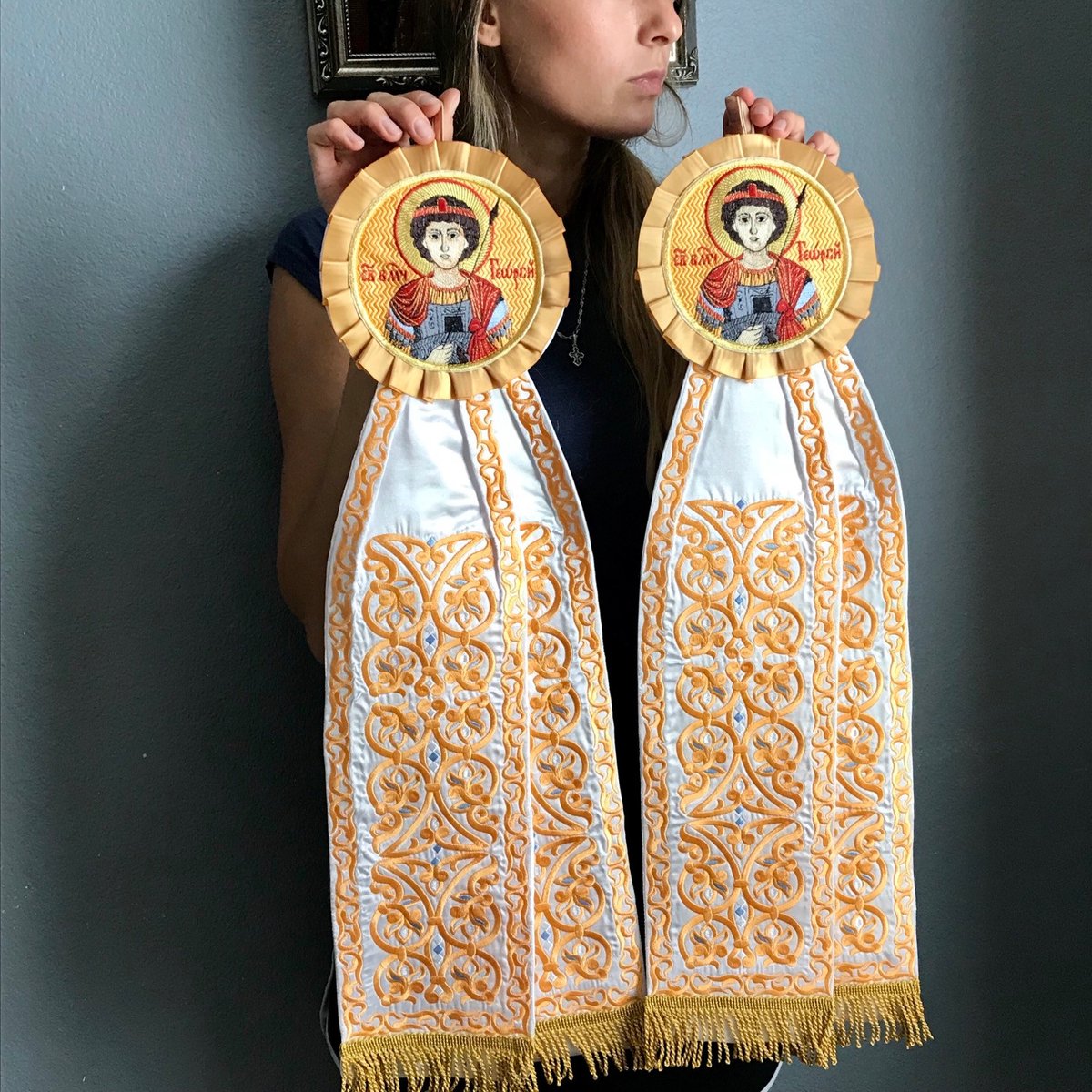 Custom Embroidered Ribbons with Your Choice of Icon