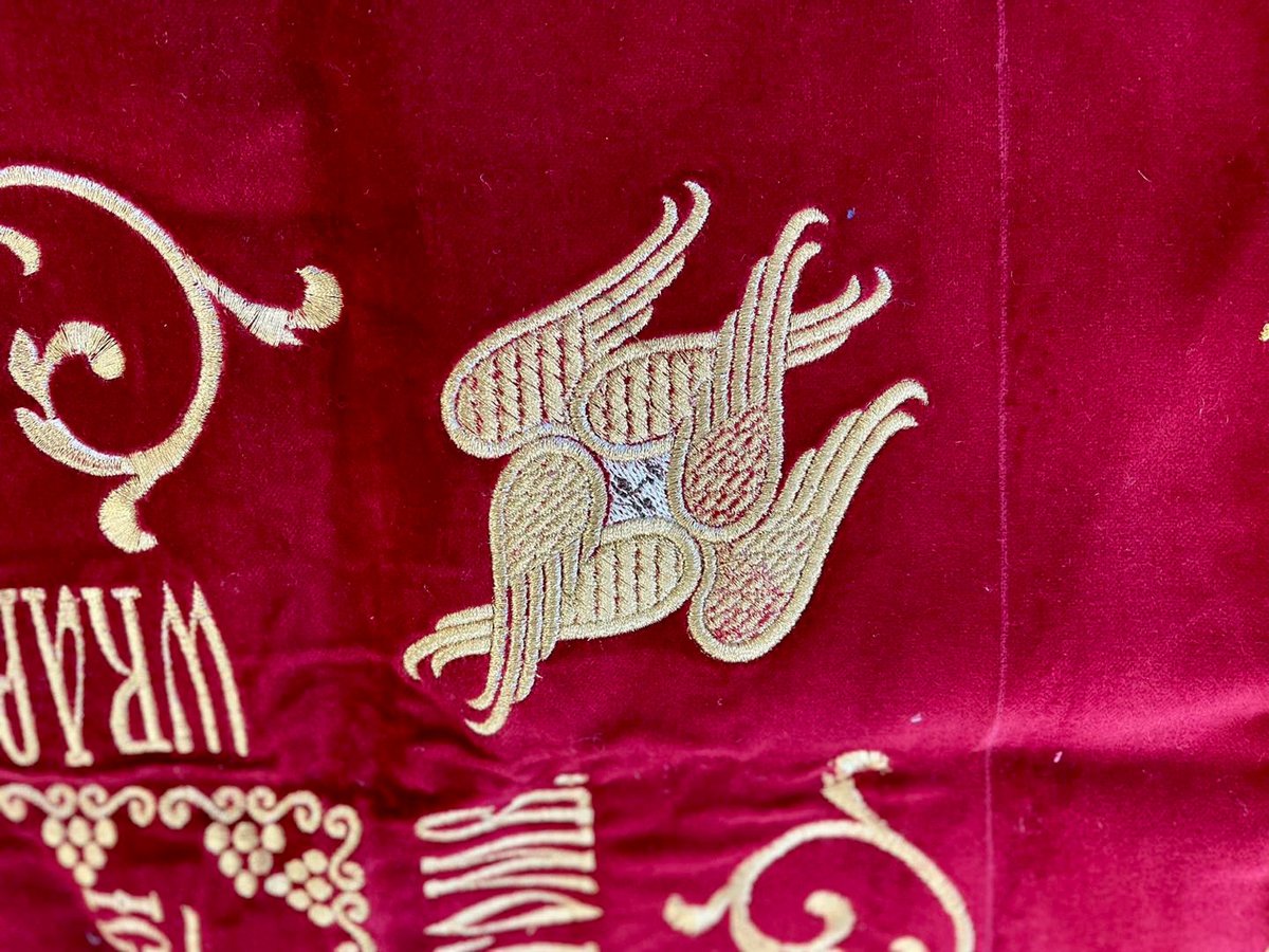 Unique Cotton Velvet Shroud of Christ, 44x28.5 — photo 2