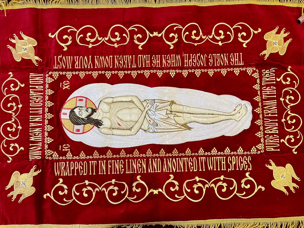 Unique Cotton Velvet Shroud of Christ, 44x28.5 — photo 4