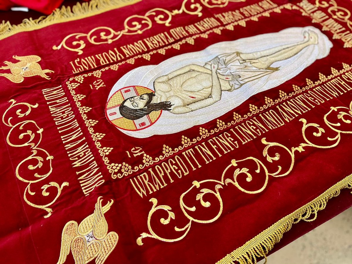 Unique Cotton Velvet Shroud of Christ, 44x28.5 — photo 5