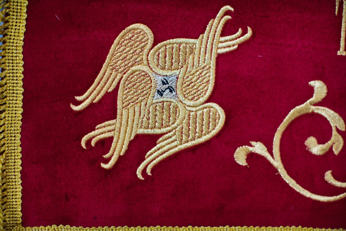 Fully embroidered shroud of Christ, medium. 35x40 — photo 3