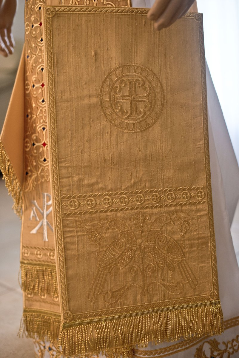 Gold  full embroidered  vestments priest set russian style — photo 8