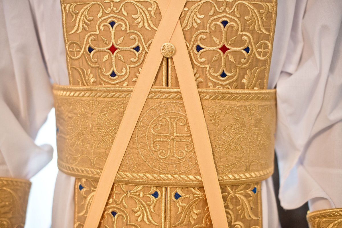 Gold  full embroidered  vestments priest set russian style — photo 9