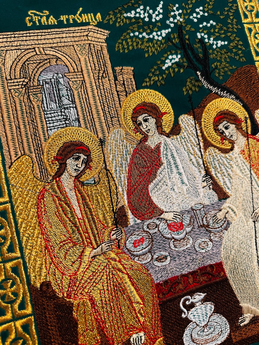Custom Velvet Gospel Book Cover with Gold Threads — photo 2