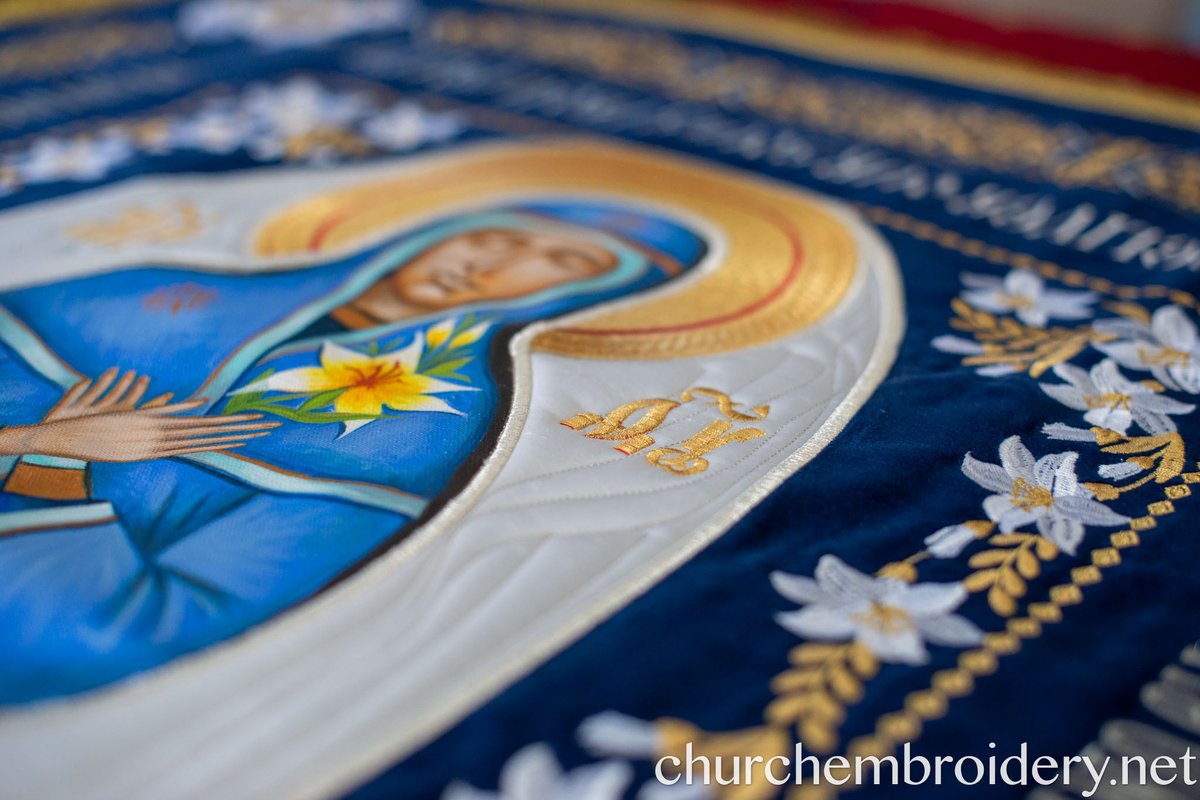 Hand Painted  And Fully-embroidered Orthodox Dormition Shroud — photo 3