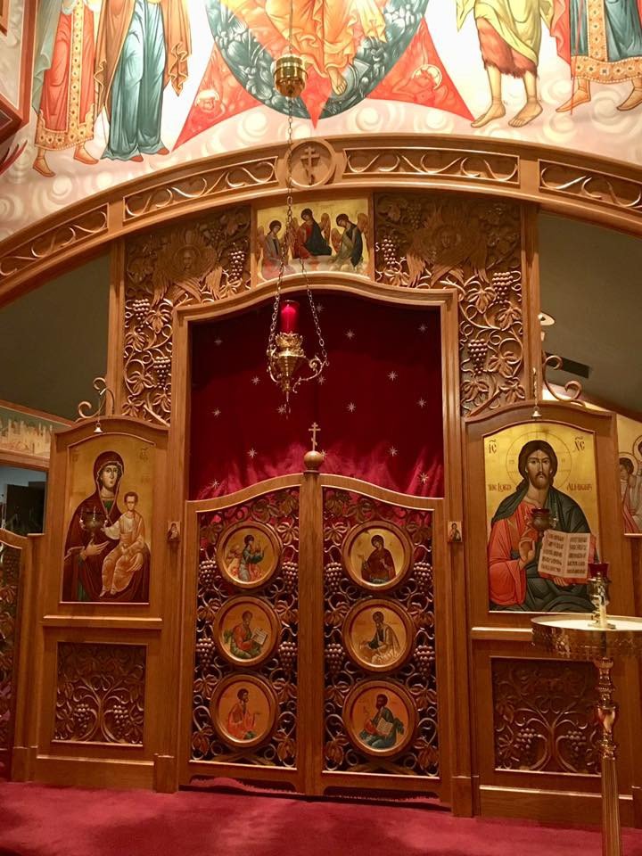Holy Doors Altar Curtains - Embroidered Velvet &amp; Silk — photo 2