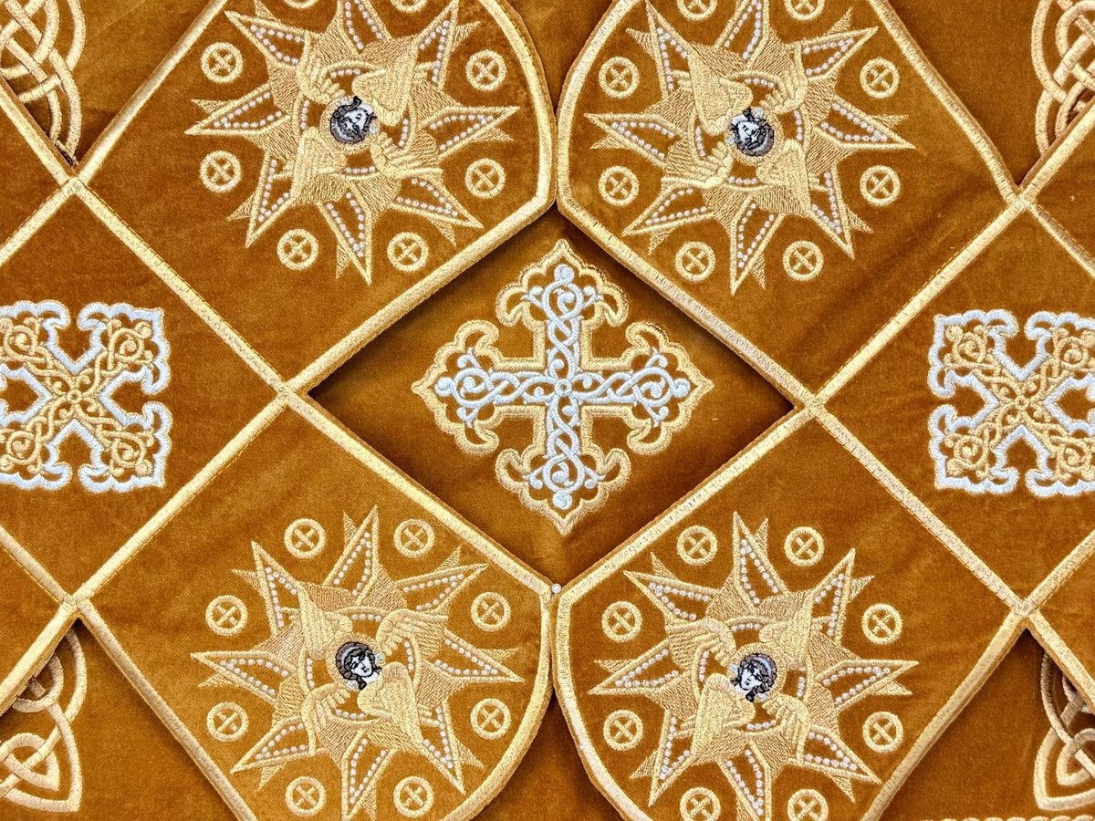Orthodox Chalice Covers Set  Gold  Fully Embroidered — photo 3