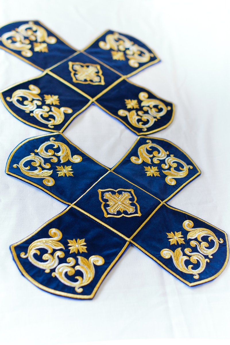 Embroidered Chalice Cover with Holy Theotokos Icon — photo 4