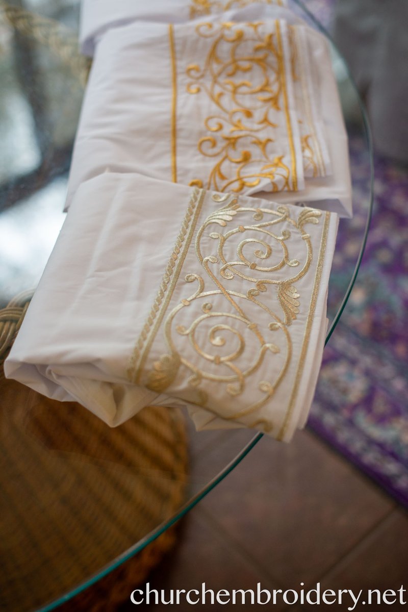 Orthodox priest bishop podriznik (stikharion) fully embroidered — photo 3
