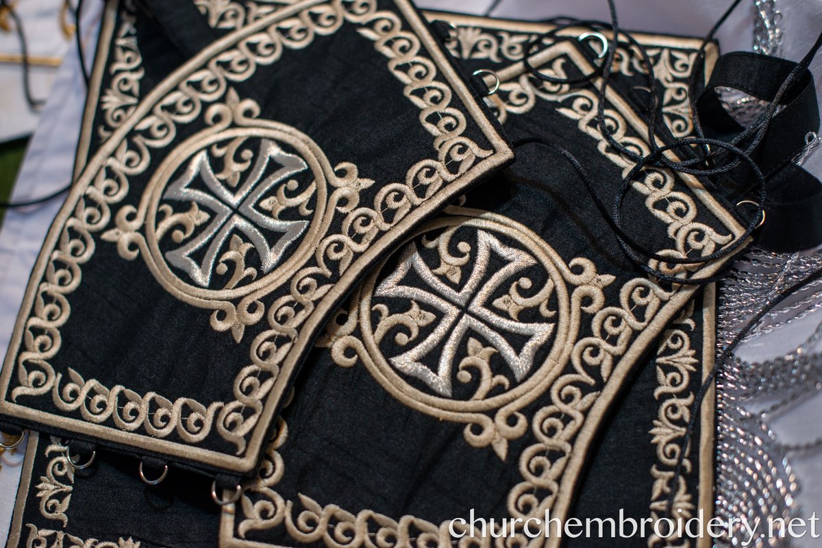 Orthodox priest vestments,Black, Embroidered — photo 15
