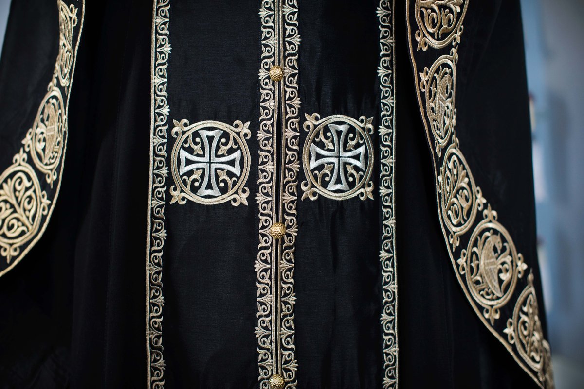 Orthodox priest vestments,Black, Embroidered — photo 5