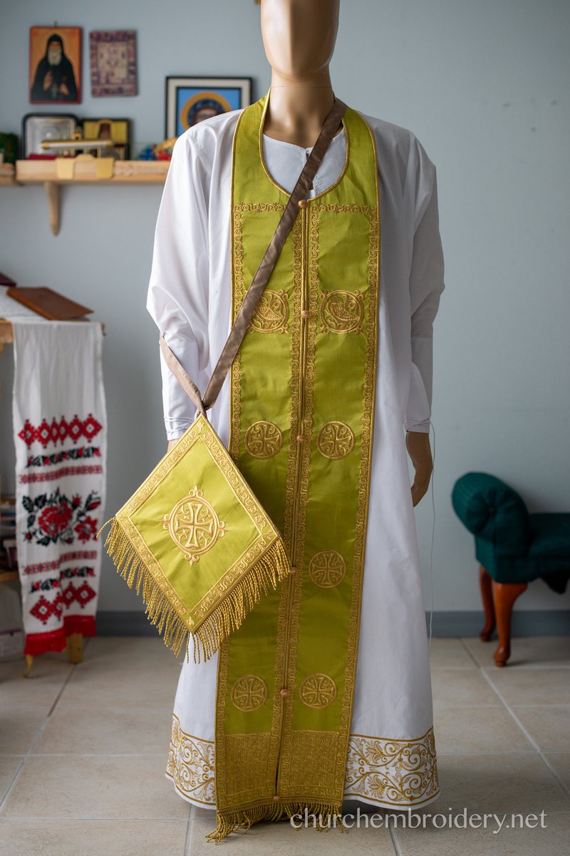 Orthodox Priest Vestments Set - Fully Embroidered Silk Dupioni — photo 2
