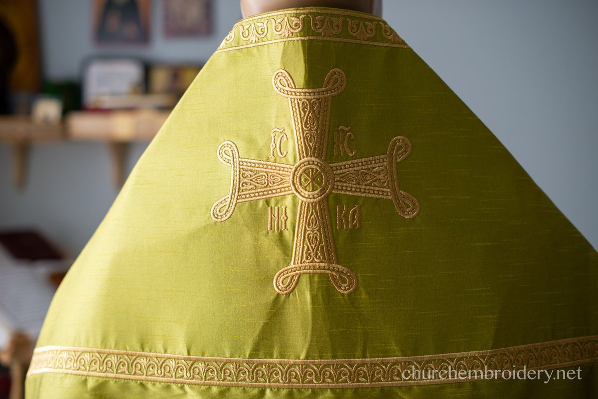 Orthodox Priest Vestments Set - Fully Embroidered Silk Dupioni — photo 3