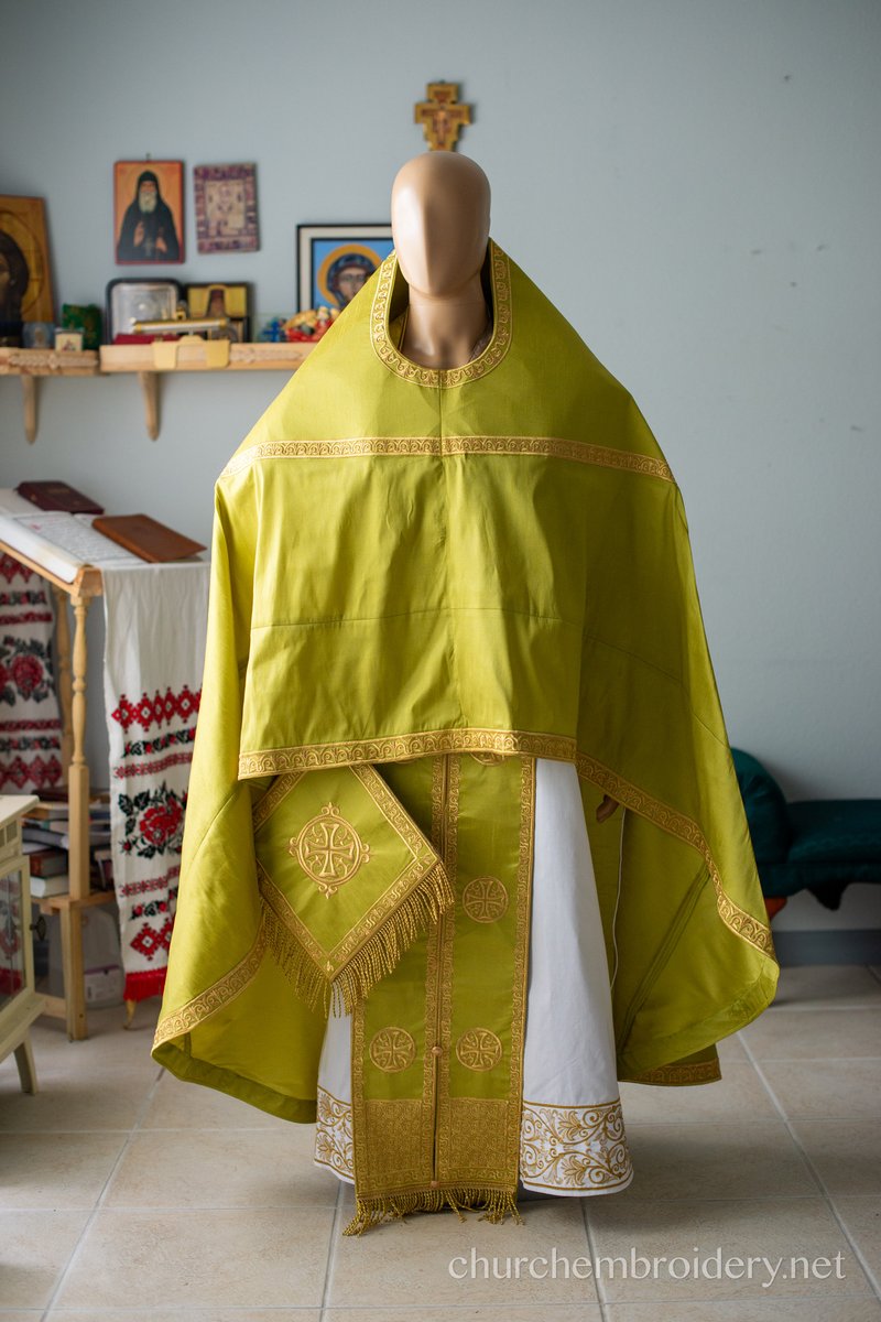Orthodox Priest Vestments Set - Fully Embroidered Silk Dupioni — photo 4