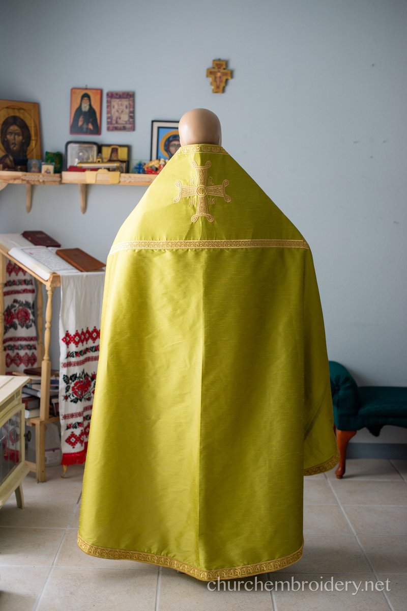 Orthodox Priest Vestments Set - Fully Embroidered Silk Dupioni
