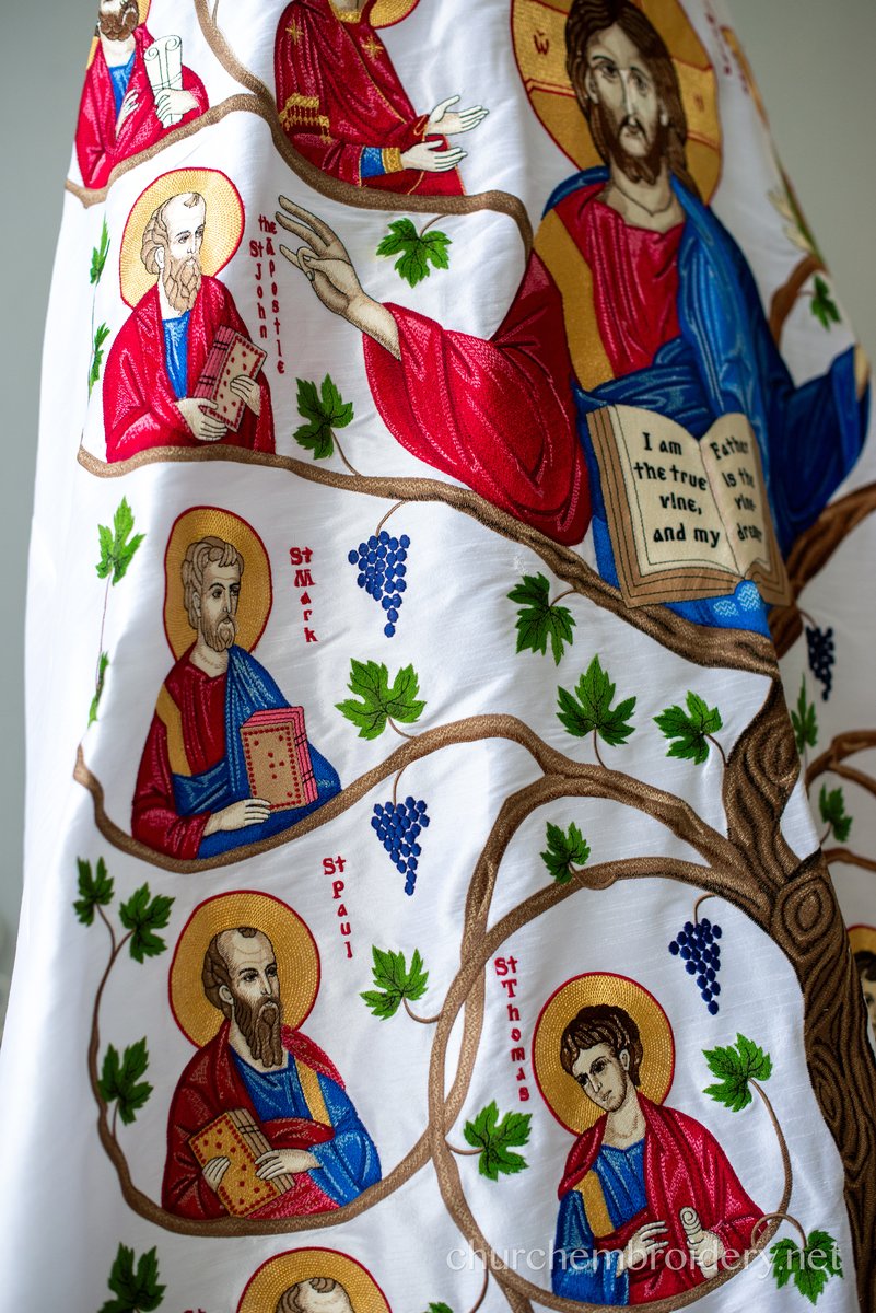 Orthodox priest vestments set, fully embroidered with LARGE Icon of Christ — photo 13