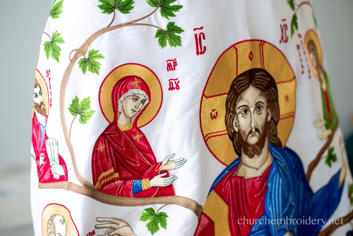 Orthodox priest vestments set, fully embroidered with LARGE Icon of Christ — photo 14