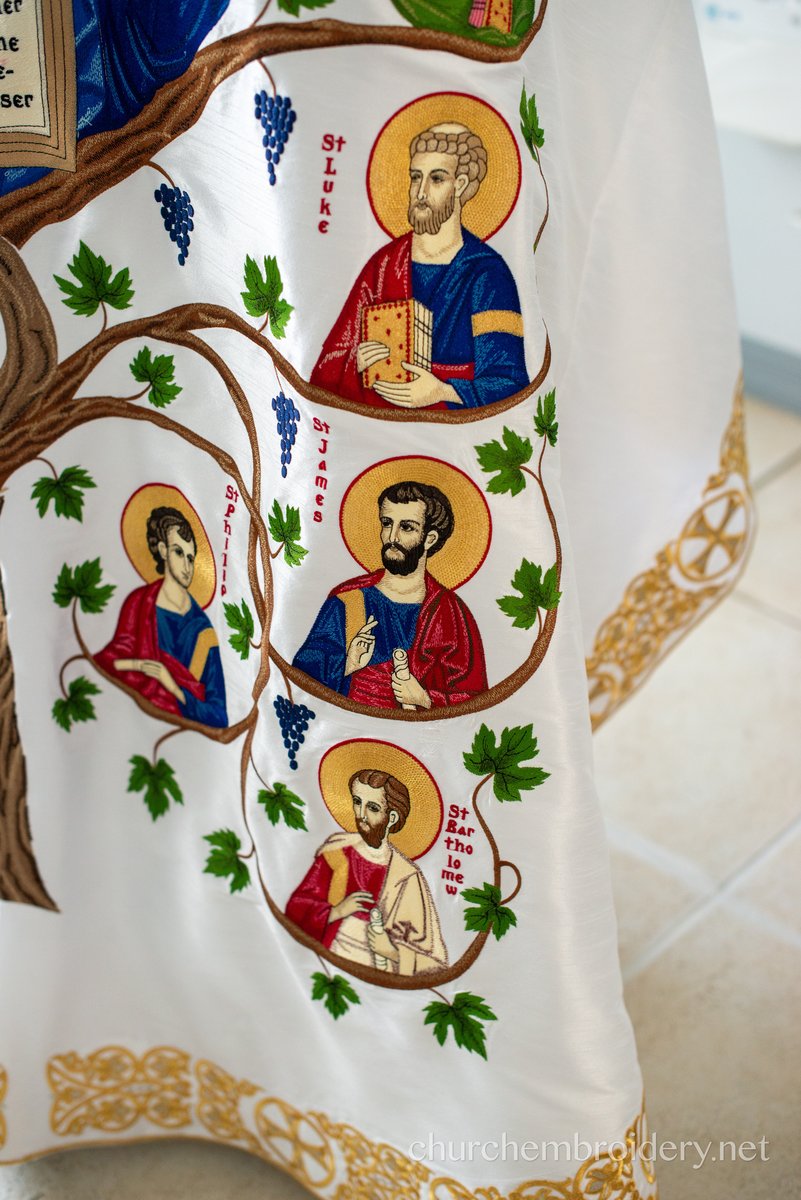 Orthodox priest vestments set, fully embroidered with LARGE Icon of Christ — photo 15
