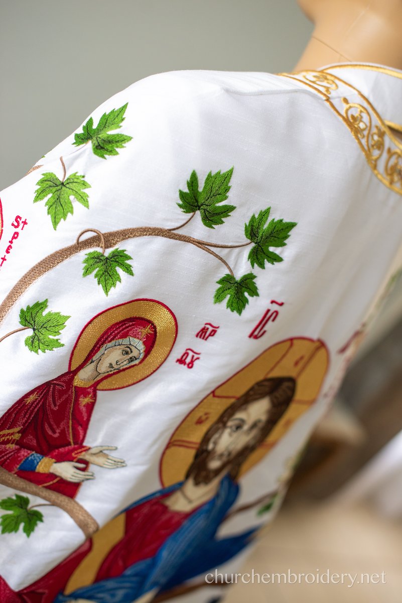 Orthodox priest vestments set, fully embroidered with LARGE Icon of Christ — photo 7
