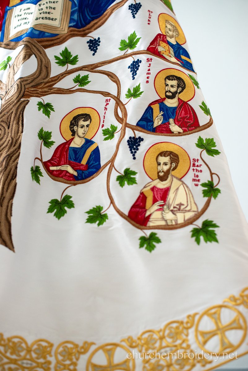 Orthodox priest vestments set, fully embroidered with LARGE Icon of Christ — photo 9