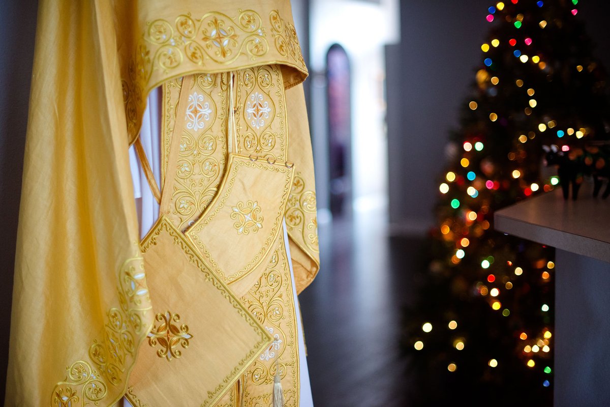 Orthodox priest vestments set greek style, Gold silk 100% natural — photo 12