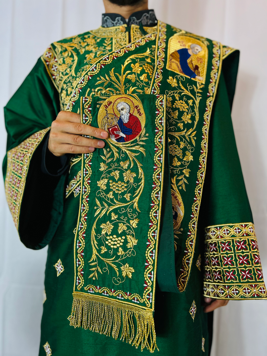 ProtoDeacon vestments set, fully embroidered