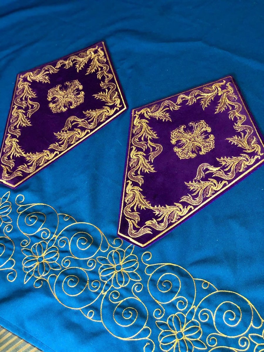 The special napkin for holy table cross