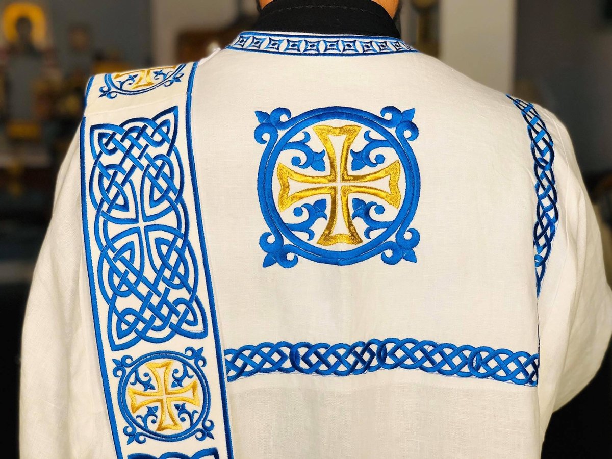 Embroidered Orthodox Deacon Protodeacon Vestments Set — photo 2